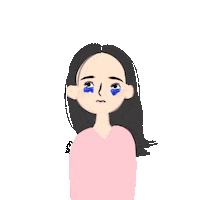 Sad Cry Sticker