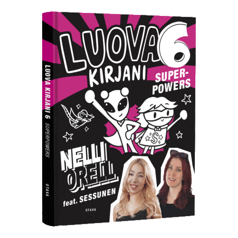 Superpowers Supersankari Sticker by Otavankirjat