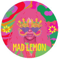 drinkmadlemon lemonade raspberry mad woman key lime Sticker
