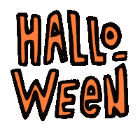 Halloween Typography Sticker