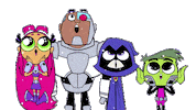 Teen Titans Wow Sticker by Cartoon Network EMEA