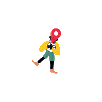 DavienDierickx illustration dans illustratie zender Sticker