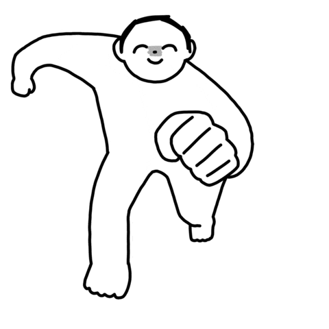 Run Running Sticker by circlecan