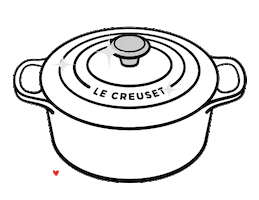 Hungry Love To Eat Sticker by Le Creuset
