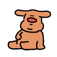 leewalee dog full ab 강아지 Sticker