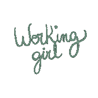 Girl Work Sticker