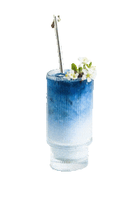 Blue Latte Sticker by Namsaa