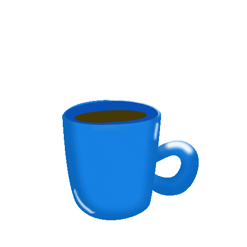Cafe Cup Sticker