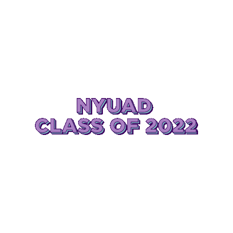 Class Of 2022 Nyuad Sticker by NYU Abu Dhabi