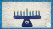 Candles Menorah GIF by Hallmark Gold Crown