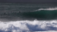 Sydney Surfers Ride Huge Waves Despite Hazardous Surf Warning