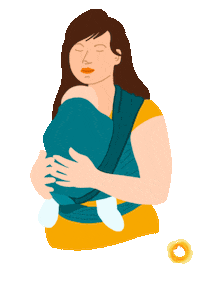 artgerechtprojekt baby parenting tragetuch tragen Sticker