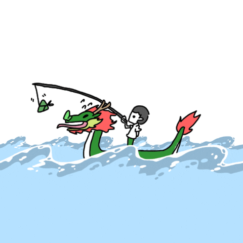 dragon boat Sticker by nothingwejun