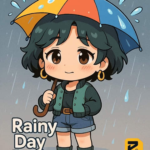 Rainy Day Umbrella GIF by Persona