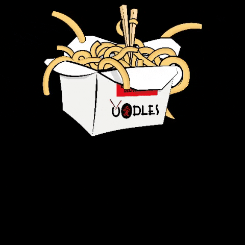 oodles-chinese giphygifmaker food jumping chinese GIF