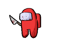 eoly_jpeg knife among us amongus imposter Sticker