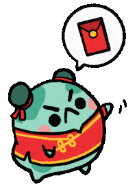 Angpao Red Packet Sticker by angy frog