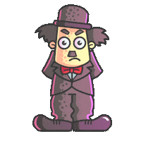 Sad Cartoon Sticker