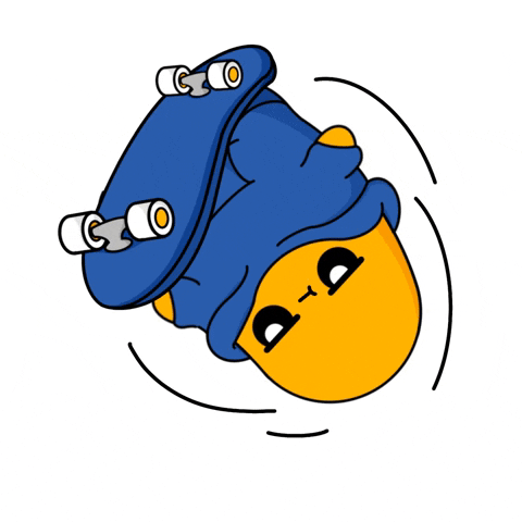 lilpotates cartoon kawaii adorable skate GIF