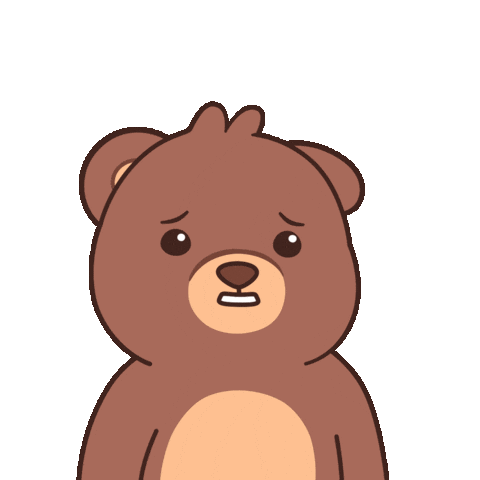 Teddy Bear Shrug Sticker by BEARISH