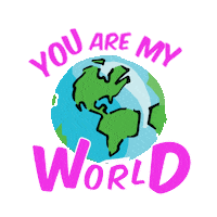 wu_cre8 love world love you earth Sticker
