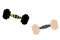 Gym Weights Sticker by Beis