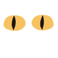 Cat Waiting Sticker by Giulia Martinelli