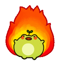 PondHQ meme fire silly frog Sticker