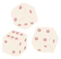 Pink Dice Sticker
