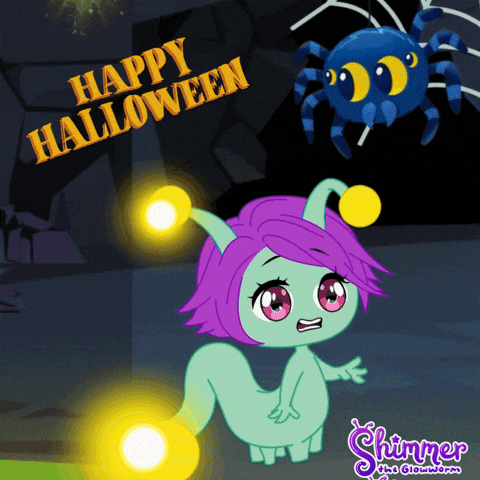 Halloween Glow GIF by ShimmertheGlowworm