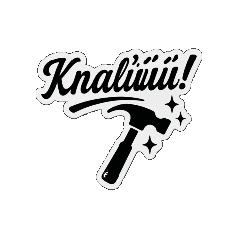 Foeicollective giphygifmaker hamer knallen foei Sticker