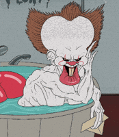 Clown Bath GIF