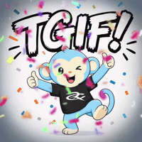 Blue Monkey Friday GIF by Respective