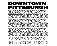 DowntownPitt pittsburgh pennsylvania downtown pgh Sticker