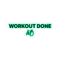 hausofaub workout done workoutdone hausofaub Sticker
