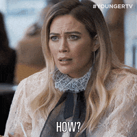 Confused Hilary Duff GIF by YoungerTV