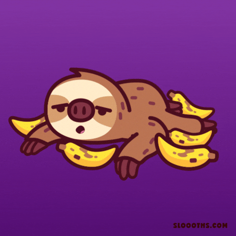 Tired Banana GIF by Sloooths