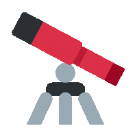 emojivid emoji science telescope emojivid Sticker