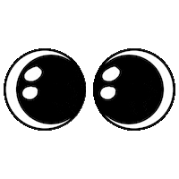 Eyes Looking Sticker