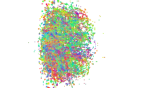 Rainbow Pattern Sticker by Quasi Crystals