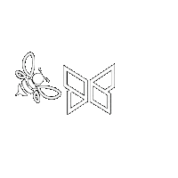 HOUSECONCEPTS house boxing butterfly bee Sticker