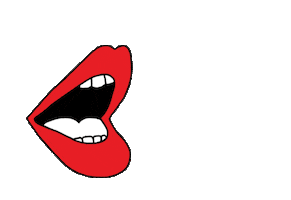 lips feminism Sticker by Julie Ann Art