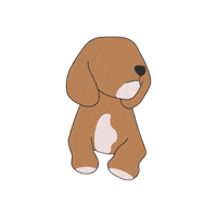 gaiaetcie dog puppy doodle pup Sticker