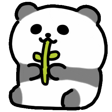 Panda 手書き Sticker by kupaberu