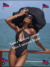 Votez Mélissa Sapini Miss Universe Haiti GIF