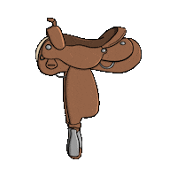 Cowboy Riding Sticker by Ponyfarben