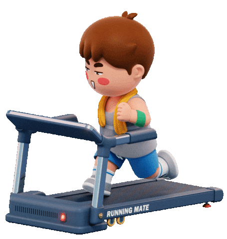 3D Running Sticker by CarryGrow