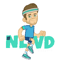 Run Running Sticker by Mister Lemonade