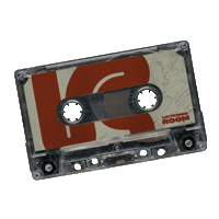 Cassette Listening Room Sticker by Davie Studios Toronto