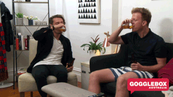 gogglebox australia beer GIF